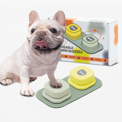 Dog Button Record Talking Pet Communication, Voice activated Training Interactive Bell