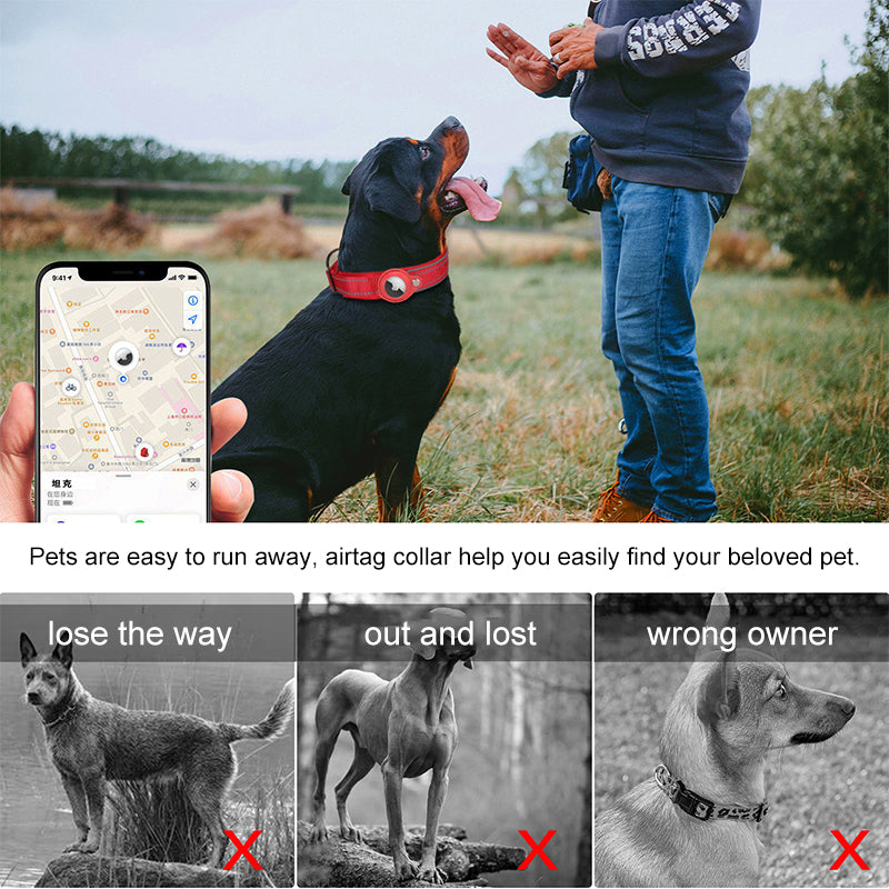 Anti-Lost Pet Dog Collar For The Apple Airtag Protective Tracker WaterProof For Pet Dog Cat Dog Anti Lost Positioning Collar