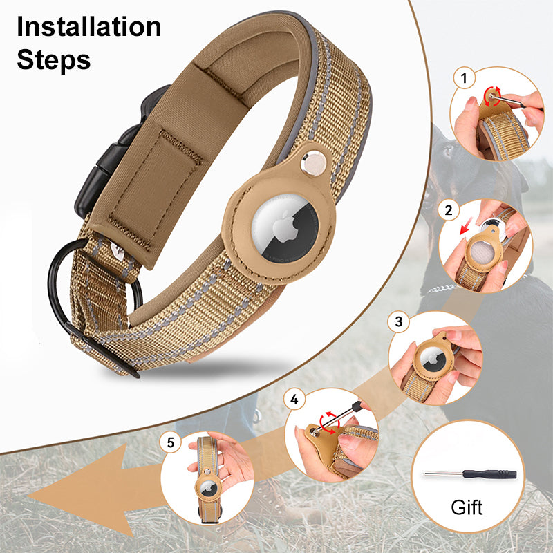 Anti-Lost Pet Dog Collar For The Apple Airtag Protective Tracker WaterProof For Pet Dog Cat Dog Anti Lost Positioning Collar